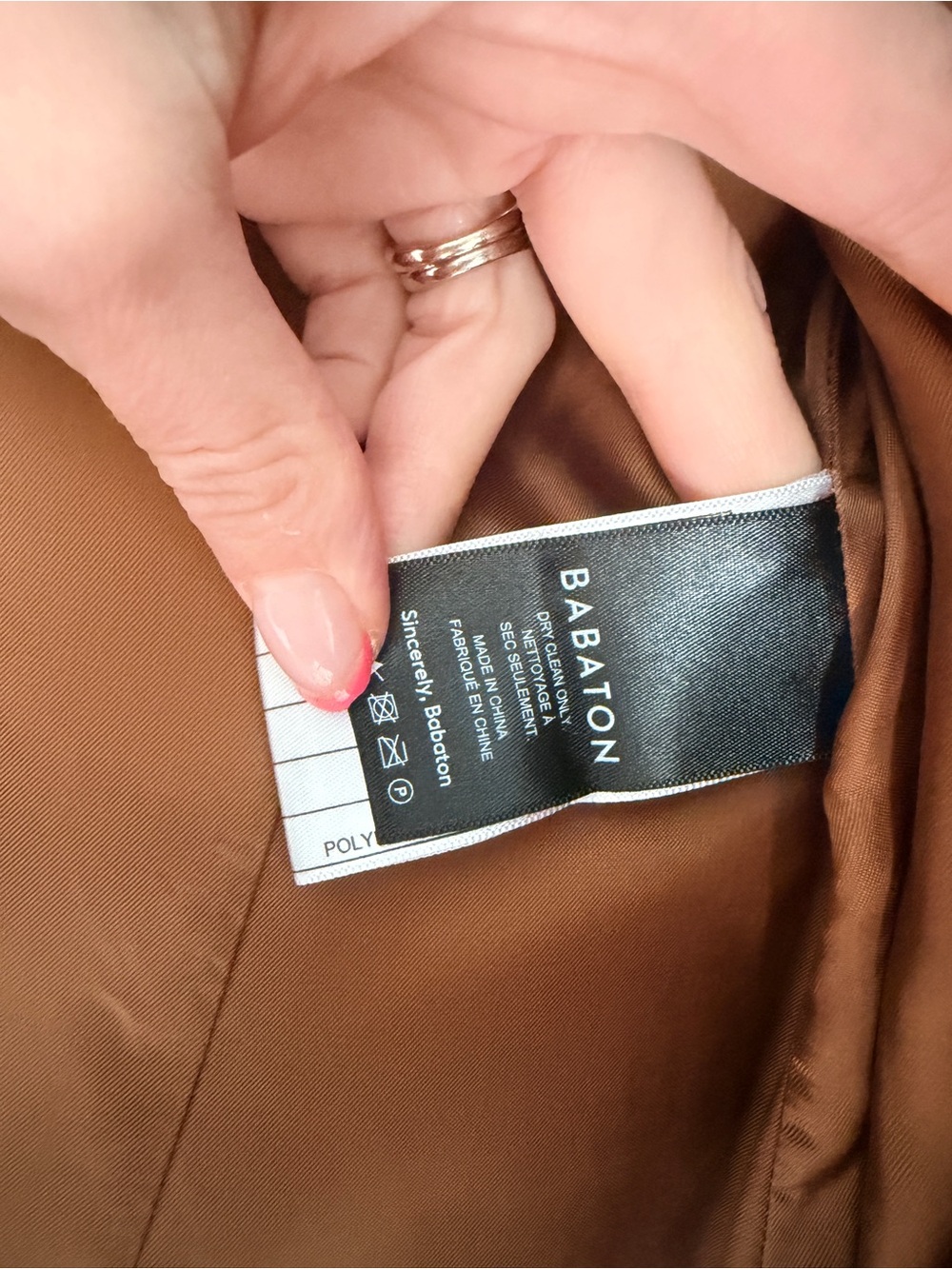 Babaton Camel Wool & Cashmere Long Coat - Picture 12 of 16